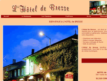 Tablet Screenshot of hoteldebresse.com